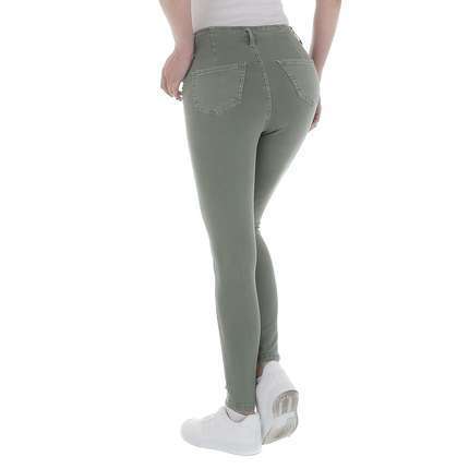 Damen High Waist Jeans von M.Sara - green
