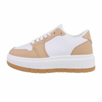 Damen Low-Sneakers - beige