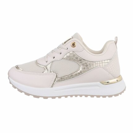 Damen Low-Sneakers - beige