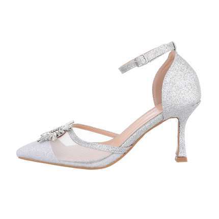 Damen High-Heel Pumps - silver