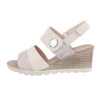Damen Keilsandaletten - beige