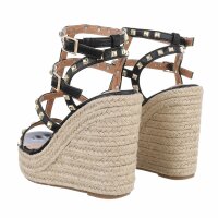Damen Keilsandaletten - black