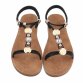 Damen Flache Sandalen - black