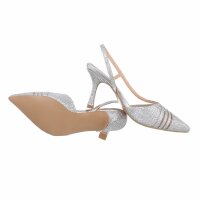 Damen High-Heel Pumps - silver