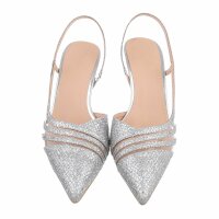 Damen High-Heel Pumps - silver