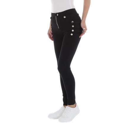 Damen High Waist Jeans von Laulia - black