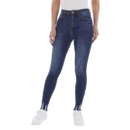 Damen High Waist Jeans von Laulia - blue