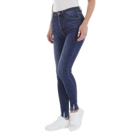 Damen High Waist Jeans von Laulia - blue