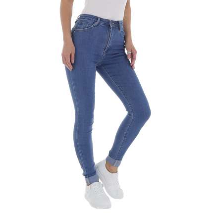 Damen High Waist Jeans von Laulia - blue