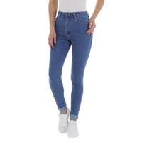 Damen High Waist Jeans von Laulia - blue