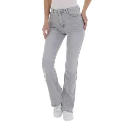 Damen Bootcut Jeans von Laulia - L.grey