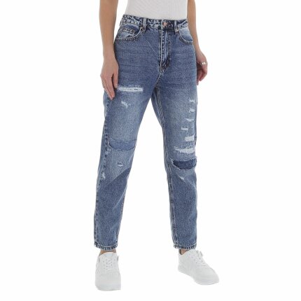 Damen High Waist Jeans von Laulia - blue