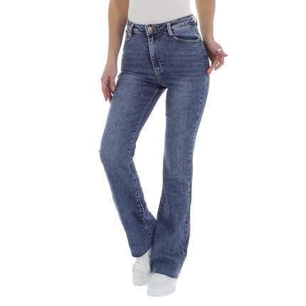 Damen Bootcut Jeans von Laulia - blue