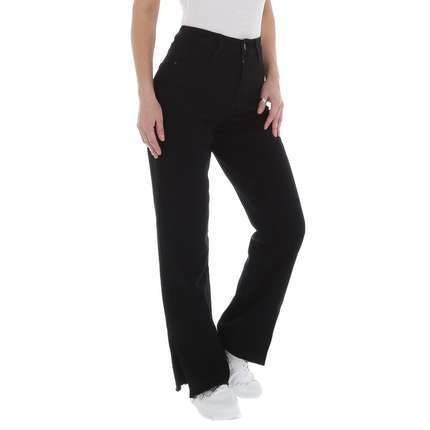 Damen High Waist Jeans von Laulia - black