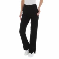 Damen High Waist Jeans von Laulia - black