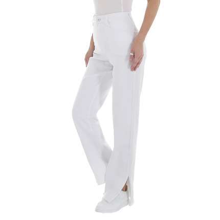 Damen High Waist Jeans von Laulia - white