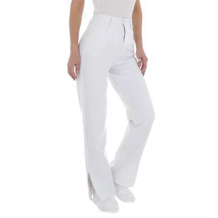 Damen High Waist Jeans von Laulia - white