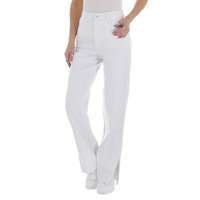 Damen High Waist Jeans von Laulia - white