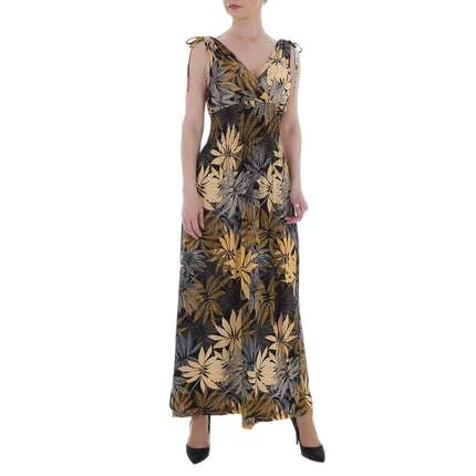 Damen Maxikleid von LEEZIO - yellow