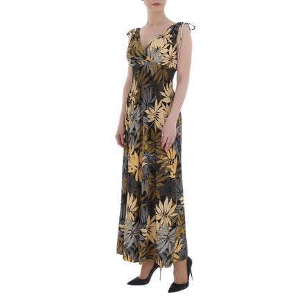 Damen Maxikleid von LEEZIO - yellow