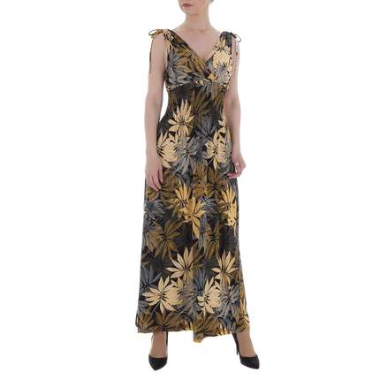 Damen Maxikleid von LEEZIO Gr. XL/XXL - yellow