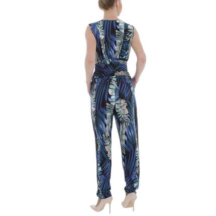 Damen Langer Jumpsuit von LEEZIO - blue