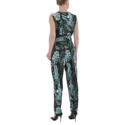 Damen Langer Jumpsuit von LEEZIO - green