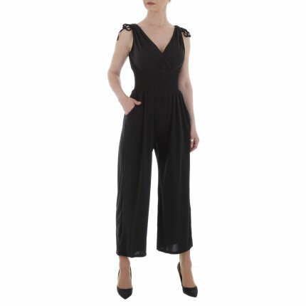 Damen Langer Jumpsuit von LEEZIO - black