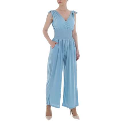 Damen Langer Jumpsuit von LEEZIO - blue