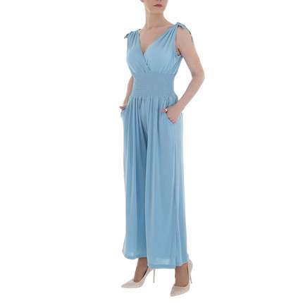 Damen Langer Jumpsuit von LEEZIO - blue