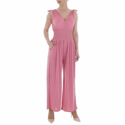 Damen Langer Jumpsuit von LEEZIO - rose