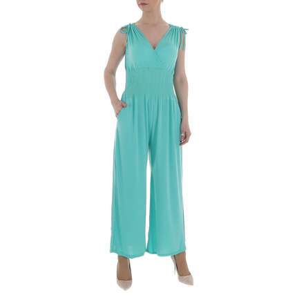 Damen Langer Jumpsuit von LEEZIO - turkis