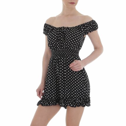 Damen Kurzer Jumpsuit von LEEZIO - black