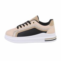 Damen Low-Sneakers - apricot