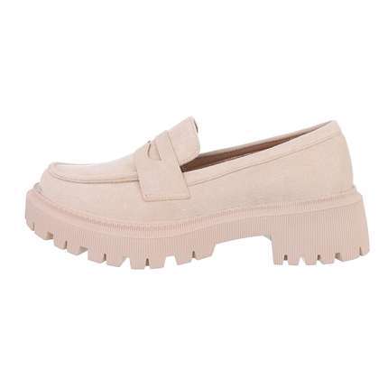 Damen Slipper - beige Gr. 36