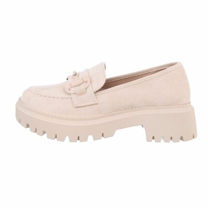 Damen Slipper - beige Gr. 41