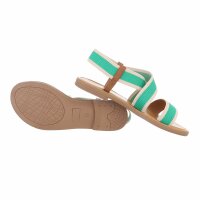 Damen Flache Sandalen - green