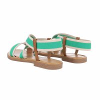 Damen Flache Sandalen - green