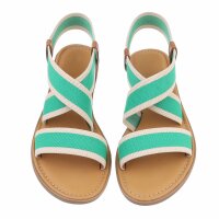 Damen Flache Sandalen - green