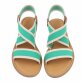 Damen Flache Sandalen - green