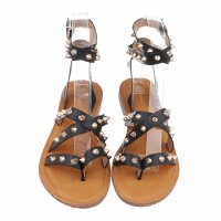 Damen Flache Sandalen - black