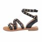 Damen Flache Sandalen - black