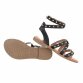 Damen Flache Sandalen - black