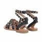 Damen Flache Sandalen - black
