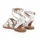 Damen Flache Sandalen - white