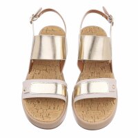 Damen Keilsandaletten - beige