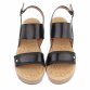 Damen Keilsandaletten - black