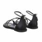 Damen Flache Sandalen - black