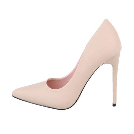 Damen High-Heel Pumps - beige Gr. 38