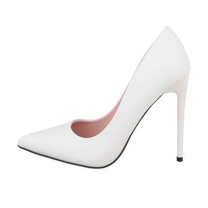 Damen High-Heel Pumps - white Gr. 39